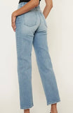 Maggie High Rise 90’s Criss Cross Straight Jeans