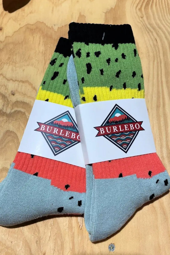 Burlebo Men’s Socks- Rainbow Trout