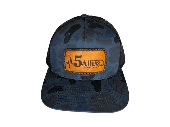 5Alive Richardson Hat- Blue Duck Camo Chestnut OG