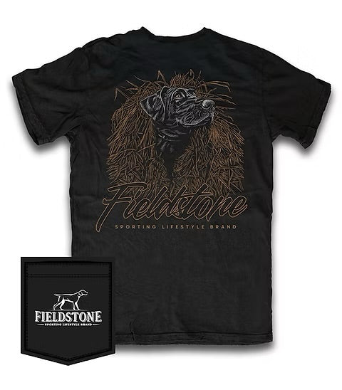 Fieldstone Tee- Black Lab Blind