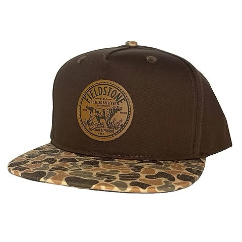 Fieldstone Brown Canvas W/ Autumn Camo Bill Preserve Hat