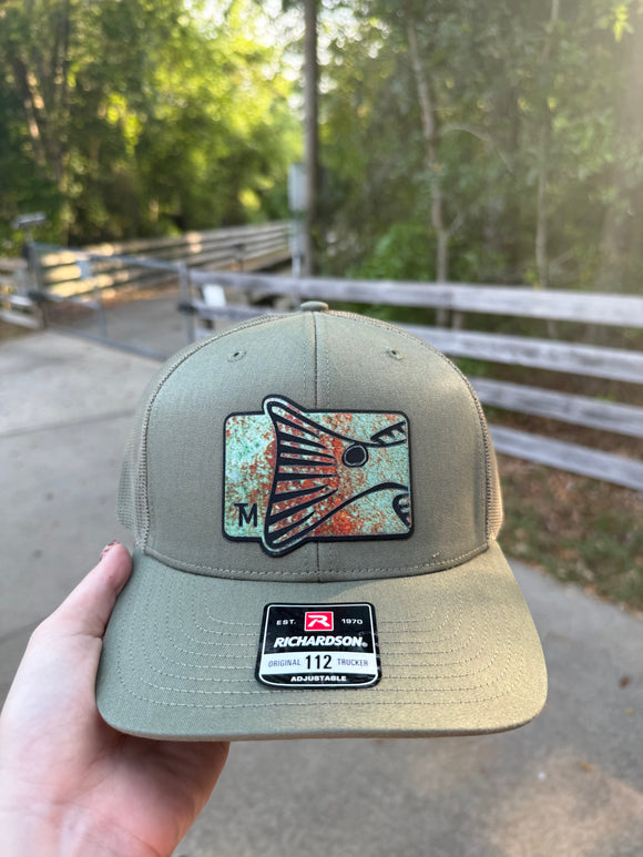 Twisted Moon Redfish Richardson Loden Hat- Rustic Patch