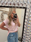 Charley Cinched Top- Soft Pink