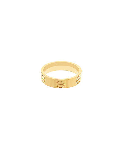 Gold Screw Ring