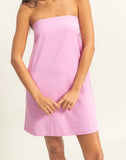 Hailey Strapless Mini Dress- Pink