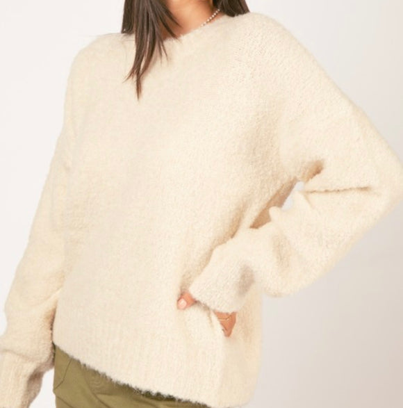 Paige Cozy Knit Sweater- Cream