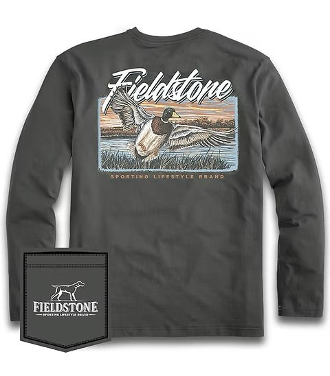 Fieldstone Long Sleeve Tee- Morning Flight