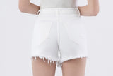 Paige Tummy Control Super High Rise Shorts- White