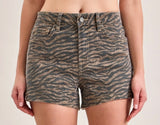 Kenzie Hidden Tiger Denim Shorts