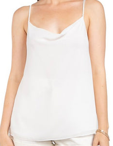 Chloe Cowl Neck Top- Off White