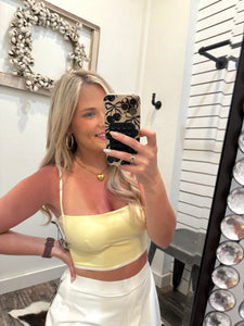 Sculpting Bra Tank- Lemon