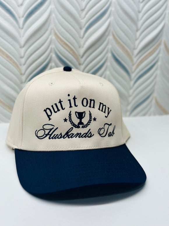 Husbands Tab Trucker Hat- Navy