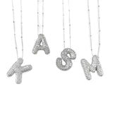 PRE- ORDER: Initial Bubble Rhinestone Necklaces