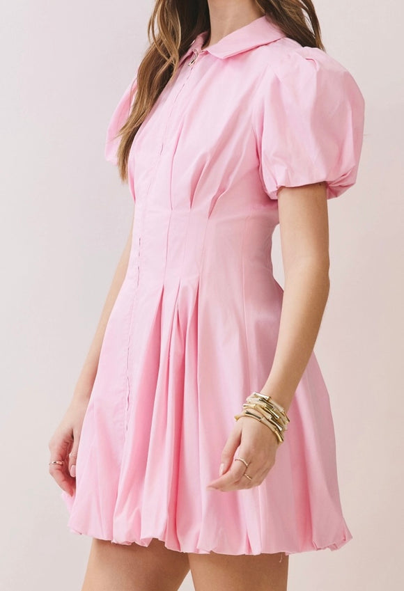 baby pink bubble dress Women's Dresses Radiant Strapless Bubble Mini Dress Pink XL by Selfie Leslie Clearance