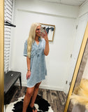 Lainey Washed Denim Dress