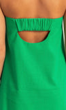 Hailey Strapless Mini Dress- Green