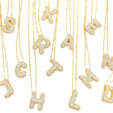 PRE- ORDER: Initial Bubble Rhinestone Necklaces