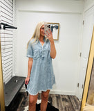 Lainey Washed Denim Dress