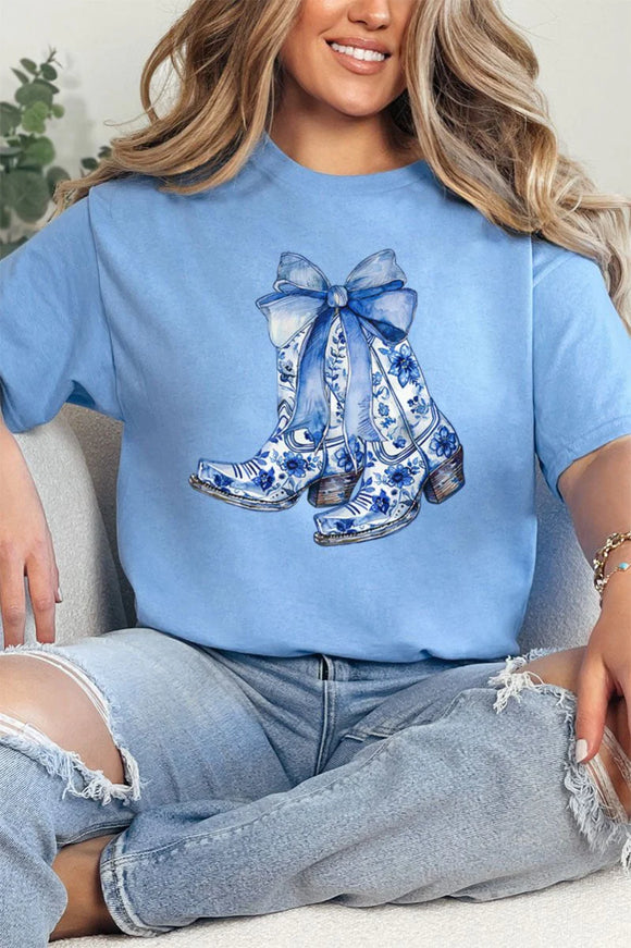 Coastal Cowgirl Bow Graphic Tee