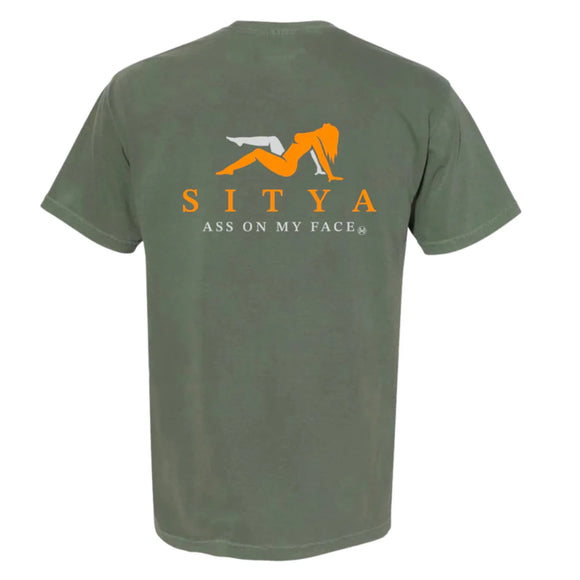 Mad Hatter Sit Ya T-Shirt- Moss Green