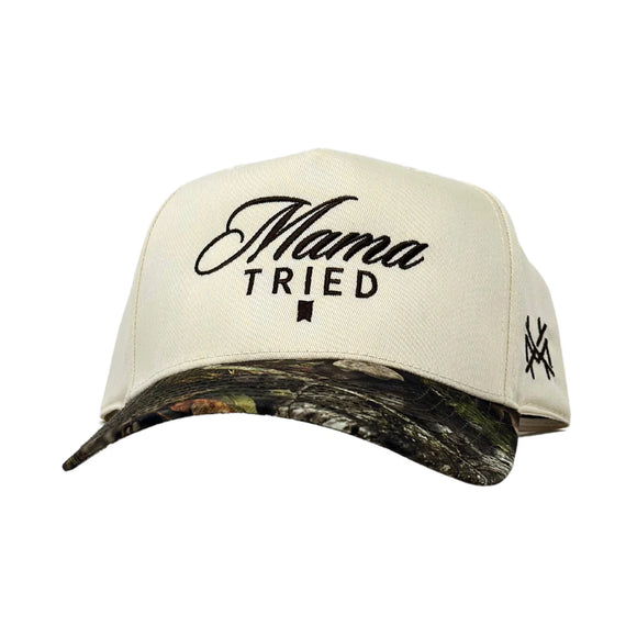 Mama Tried Mad Hatter Trucker Hat- Camo