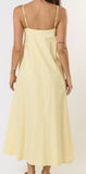 Layla Pleated Maxi Dress- Lemon
