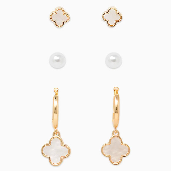 3PC Mother of Pearl Earrings