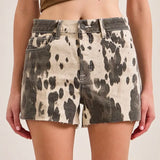 Harper Hidden Cow Denim Shorts