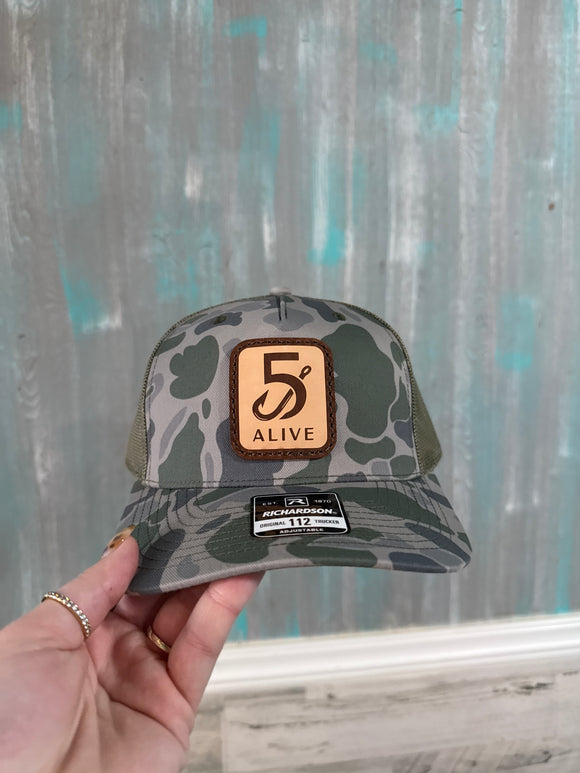 5Alive Hook Richardson Hat- Green Duck Camo