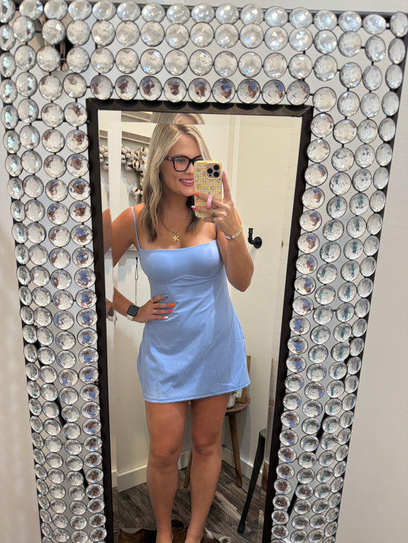 Sweetheart Active Dress- Blue