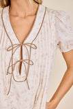 Vintage Floral Romper- Ivory