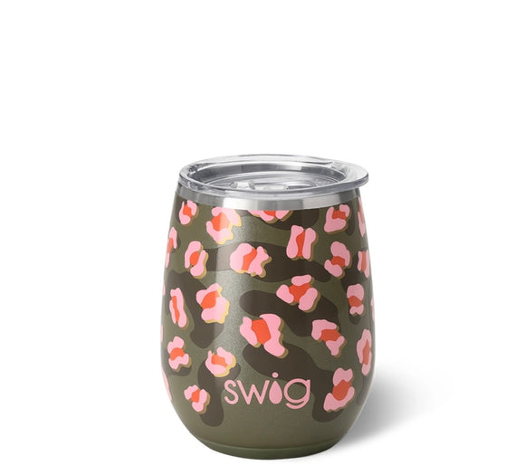 Swig On The Prowl Stemless Wine Cup | 14oz