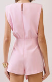 Hallie Tie Romper- Pink