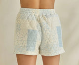 Becca Patchwork Shorts- Blue Floral