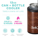 Swig Leather Can + Bottle Cooler | 12oz