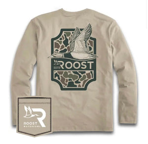 Youth- Roost Camo Shield Long Sleeve Tee