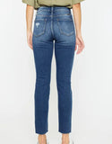 Dana Fly Button High Rise Straight Jeans