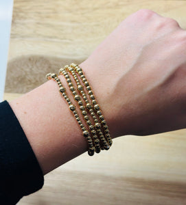 Gold Simple Bracelet Set