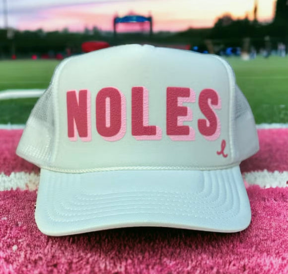 Seminoles - Pink Puffy Trucker Hat