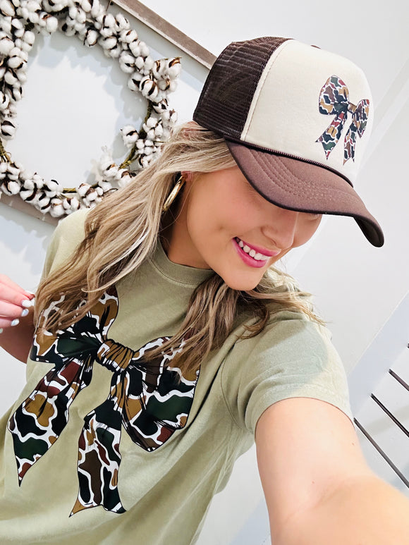 Camo Bow Graphic Tee