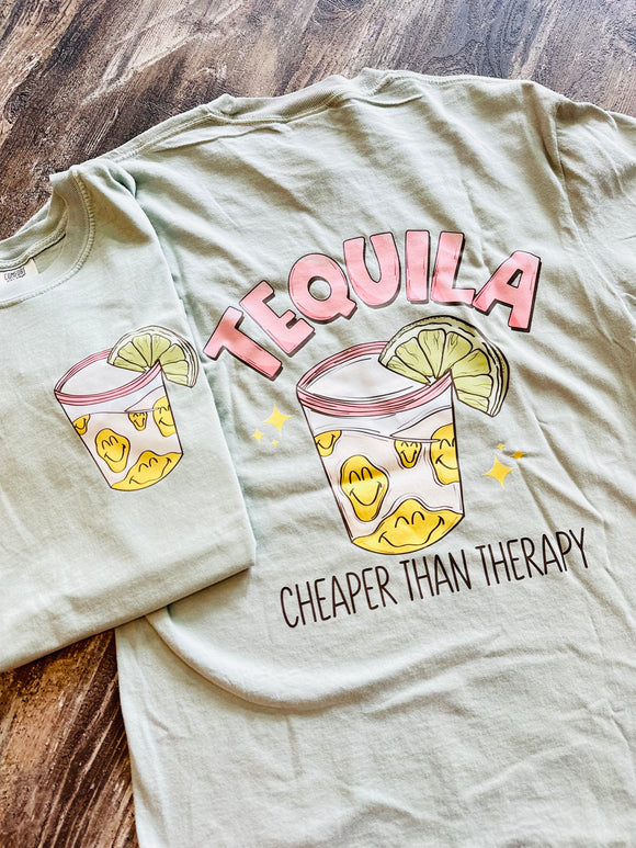 Tequila Cheaper Than Therapy Graphic Tee