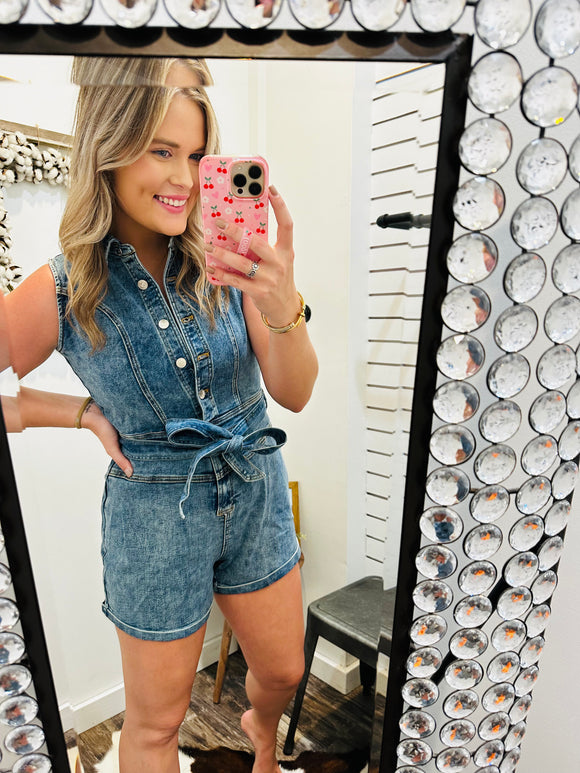 Jessie Denim Romper