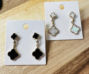 Double Quatrefoil Earrings