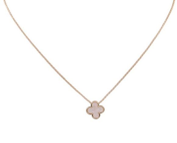 Quatrefoil Opal Necklace