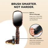 Teleties Boar Bristle Hair Brush - Tortoise