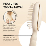 Teleties Detangler Hair Brush for Fine Hair – Tan