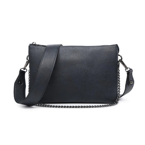 Izzy Crossbody w/ Chain Strap- Black