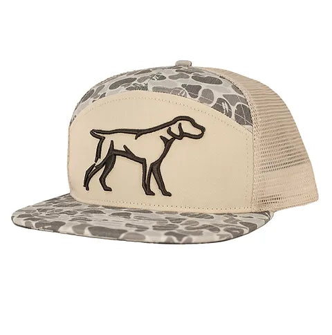 Fieldstone Green Backwoods Camo 7 Panel 3D Puff