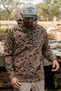 Burlebo Men’s Fleece Hoodie- Gauge Camo