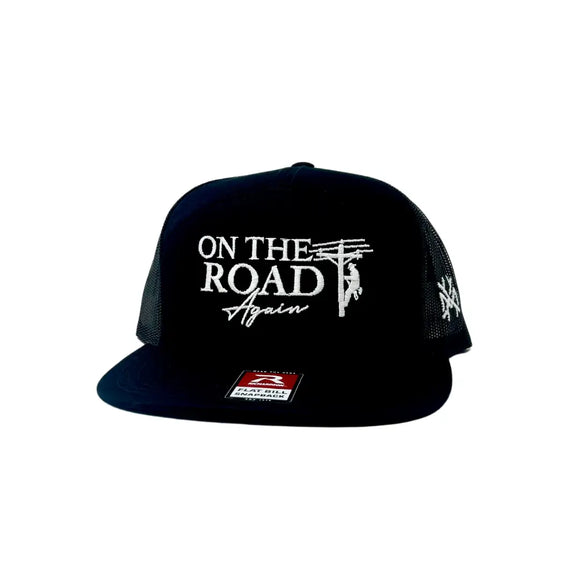 On the Road Again Mad Hatter Flat Bill Hat